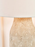 Pacific stoneware table lamp matte grey, imported from the UK