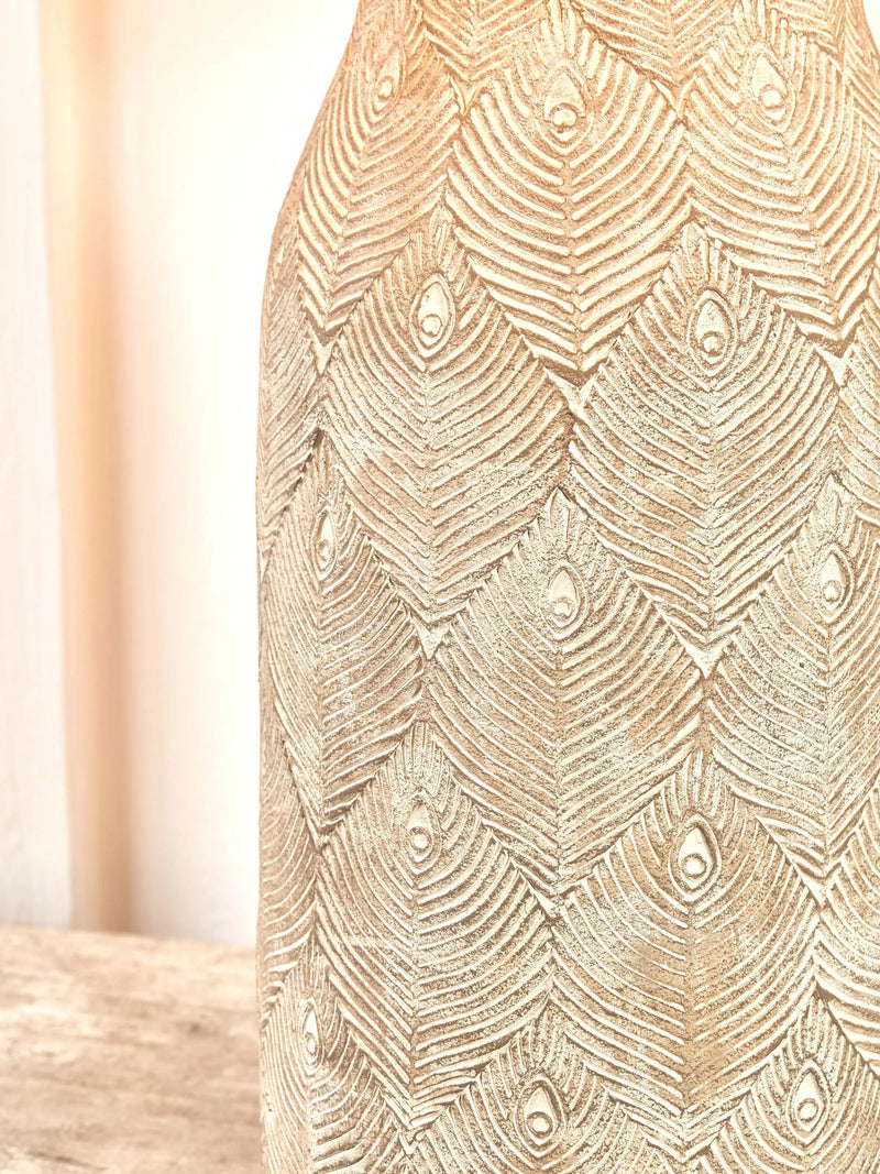 Pacific stoneware table lamp matte grey, imported from the UK
