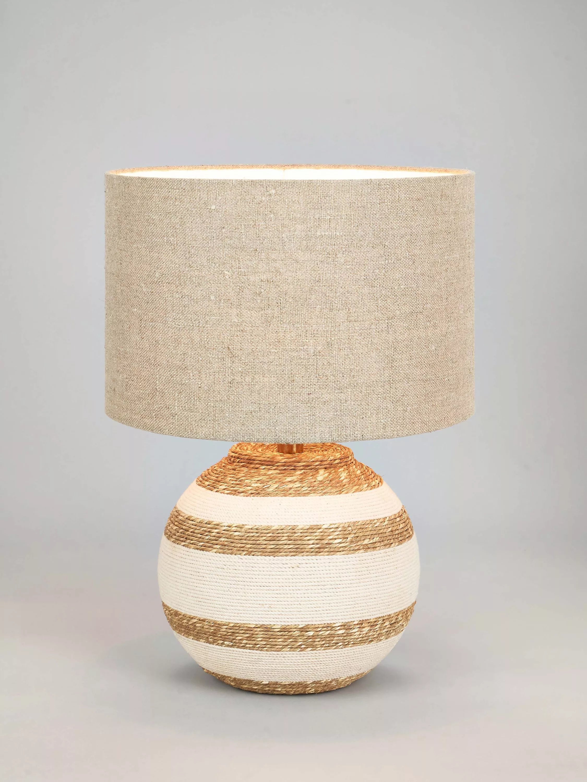 Pacific Talalla seagrass table lamp, Natural - British product