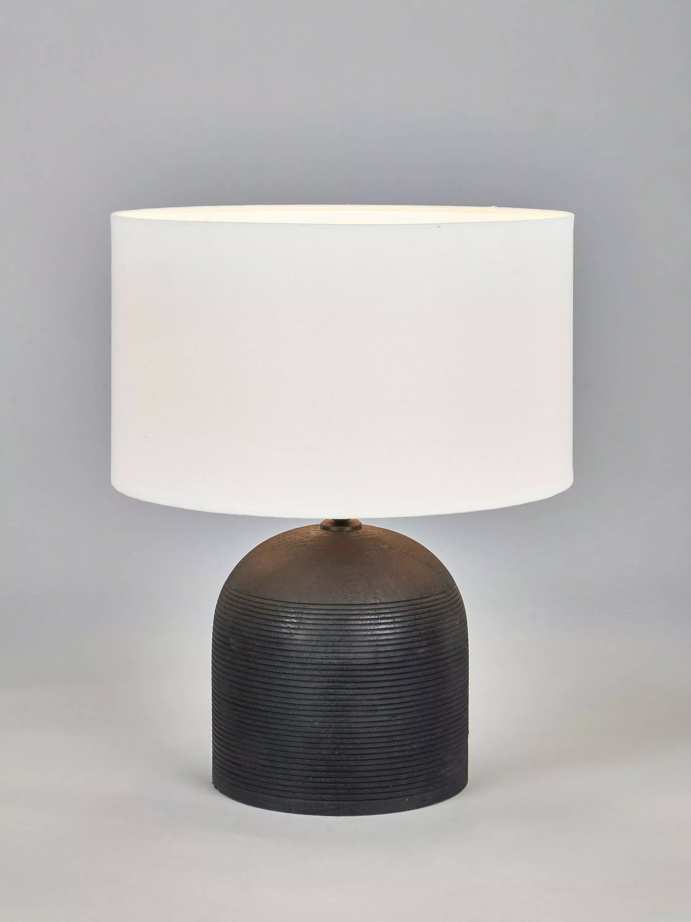 Pacific Nelu Grey Wooden Table Lamp