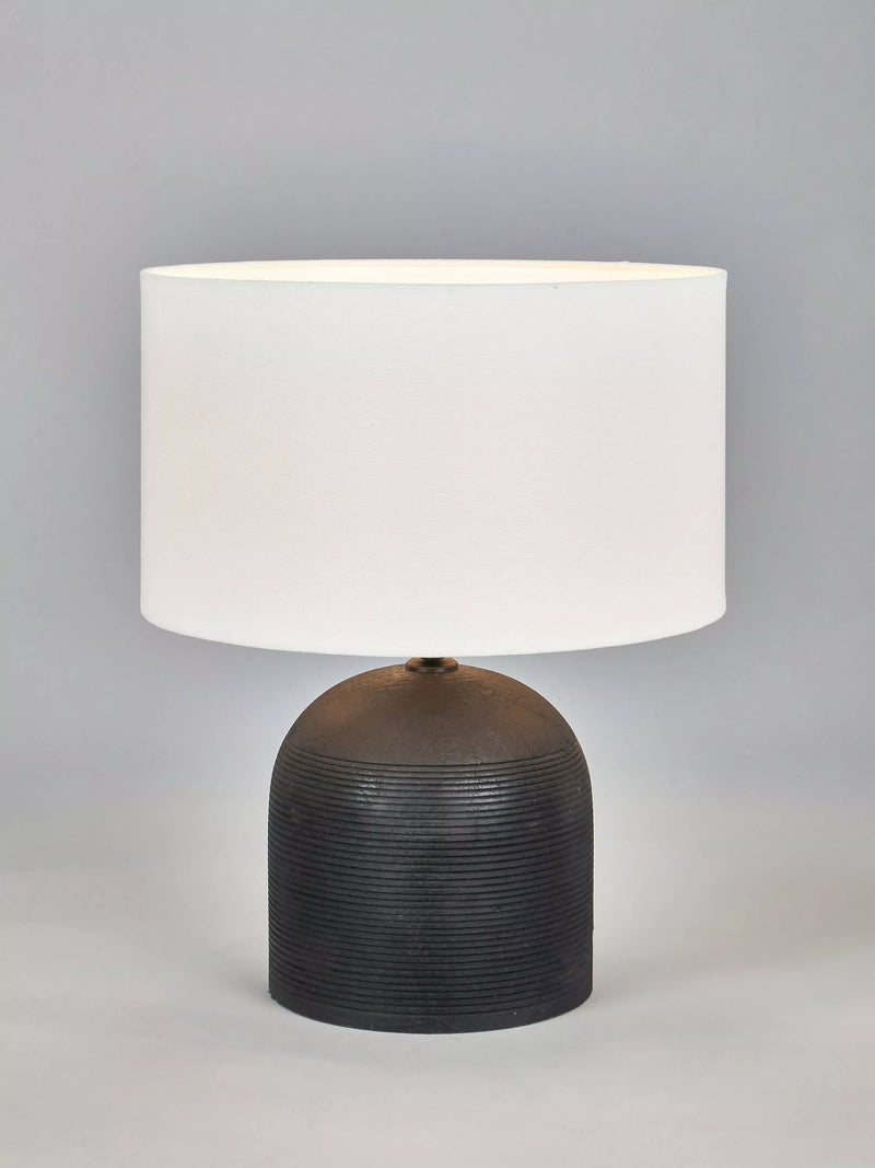 Pacific Nelu Grey Wooden Table Lamp