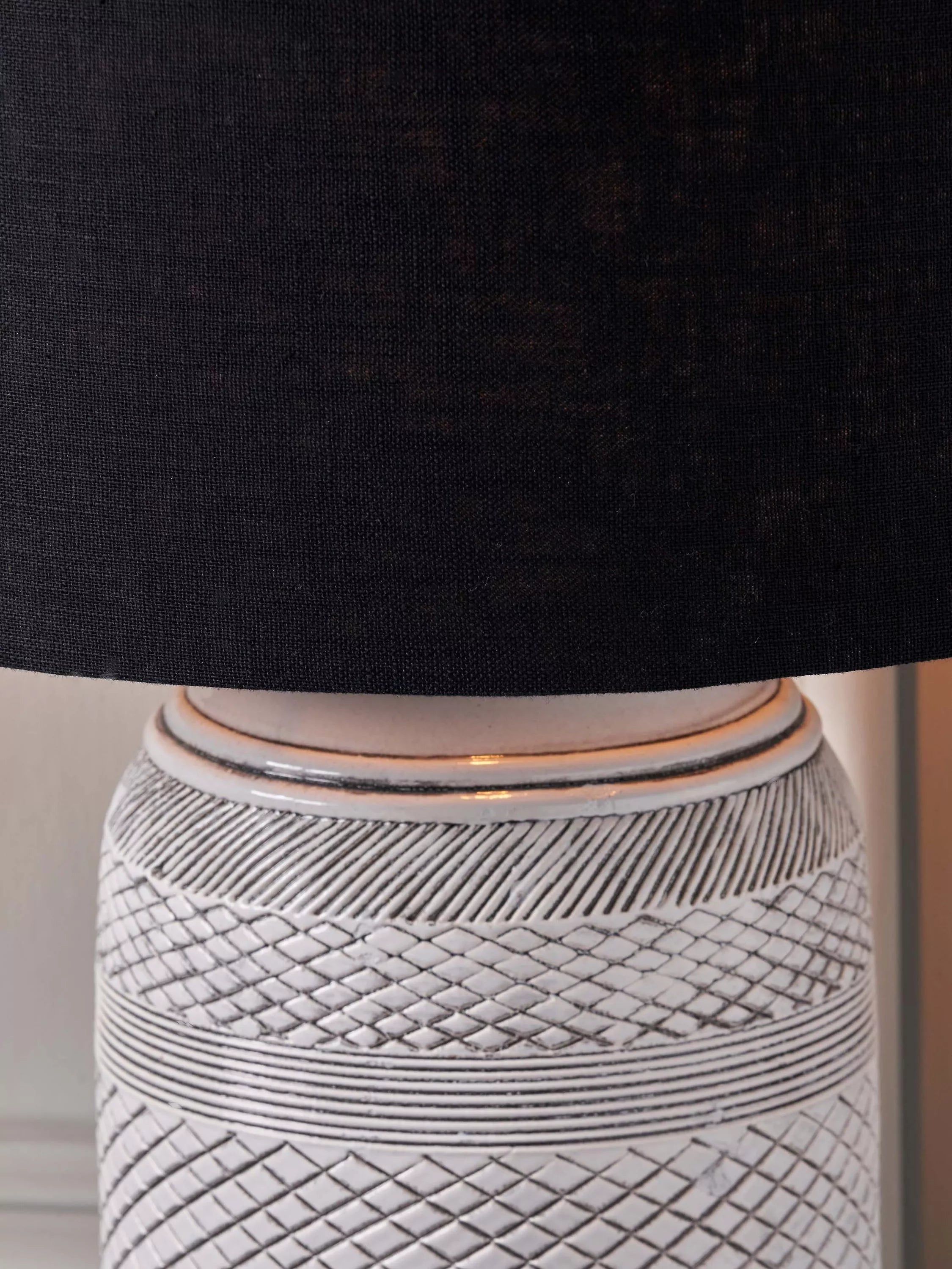 Pacific stoneware table lamp grey medium - British product