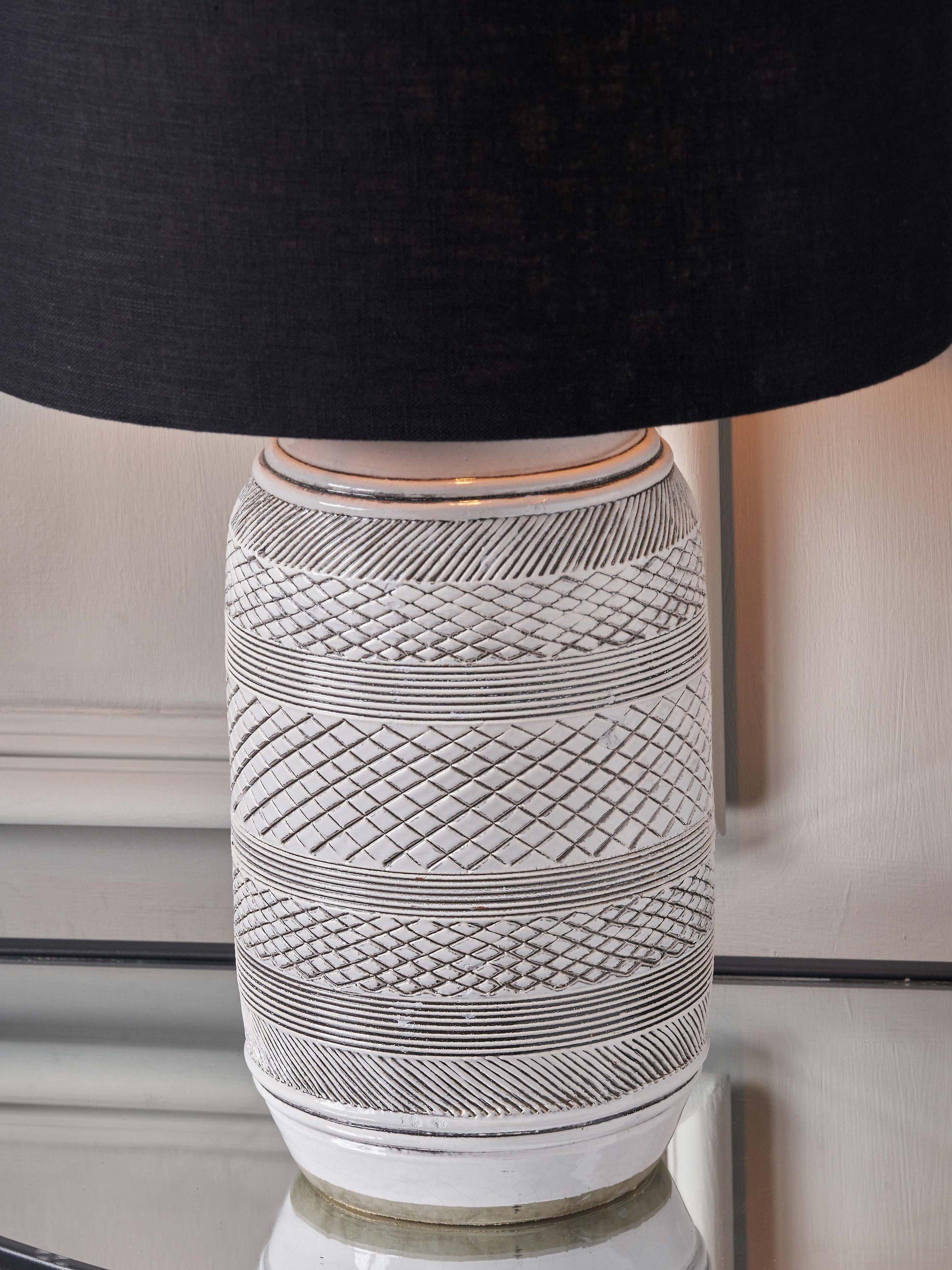 Pacific stoneware table lamp grey medium - British product