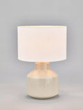 Pacific Nora ceramic table lamp cream shade - British product