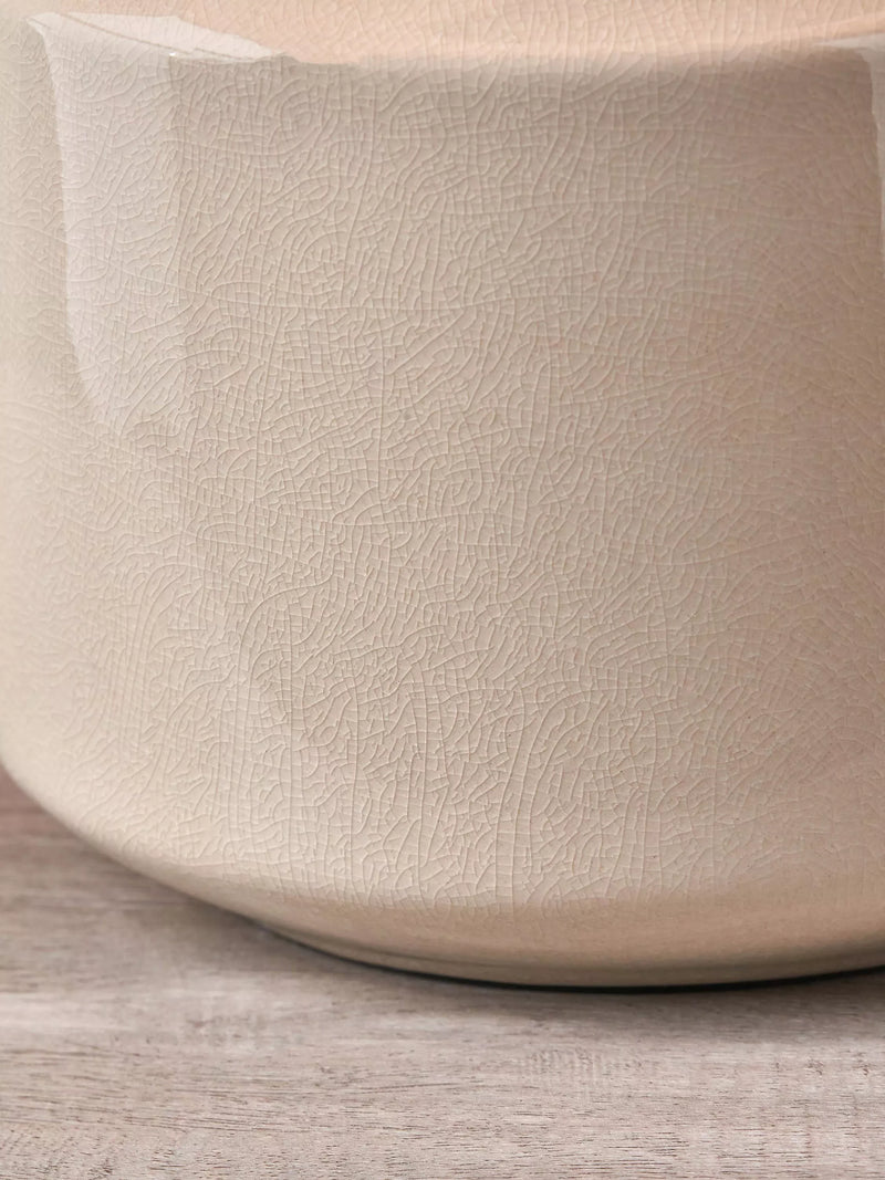 Pacific Nora ceramic table lamp cream shade - British product
