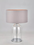 Pacific clear glass cloche table lamp medium imported from the UK