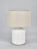 Pacific stoneware lamp white 52cm - British product