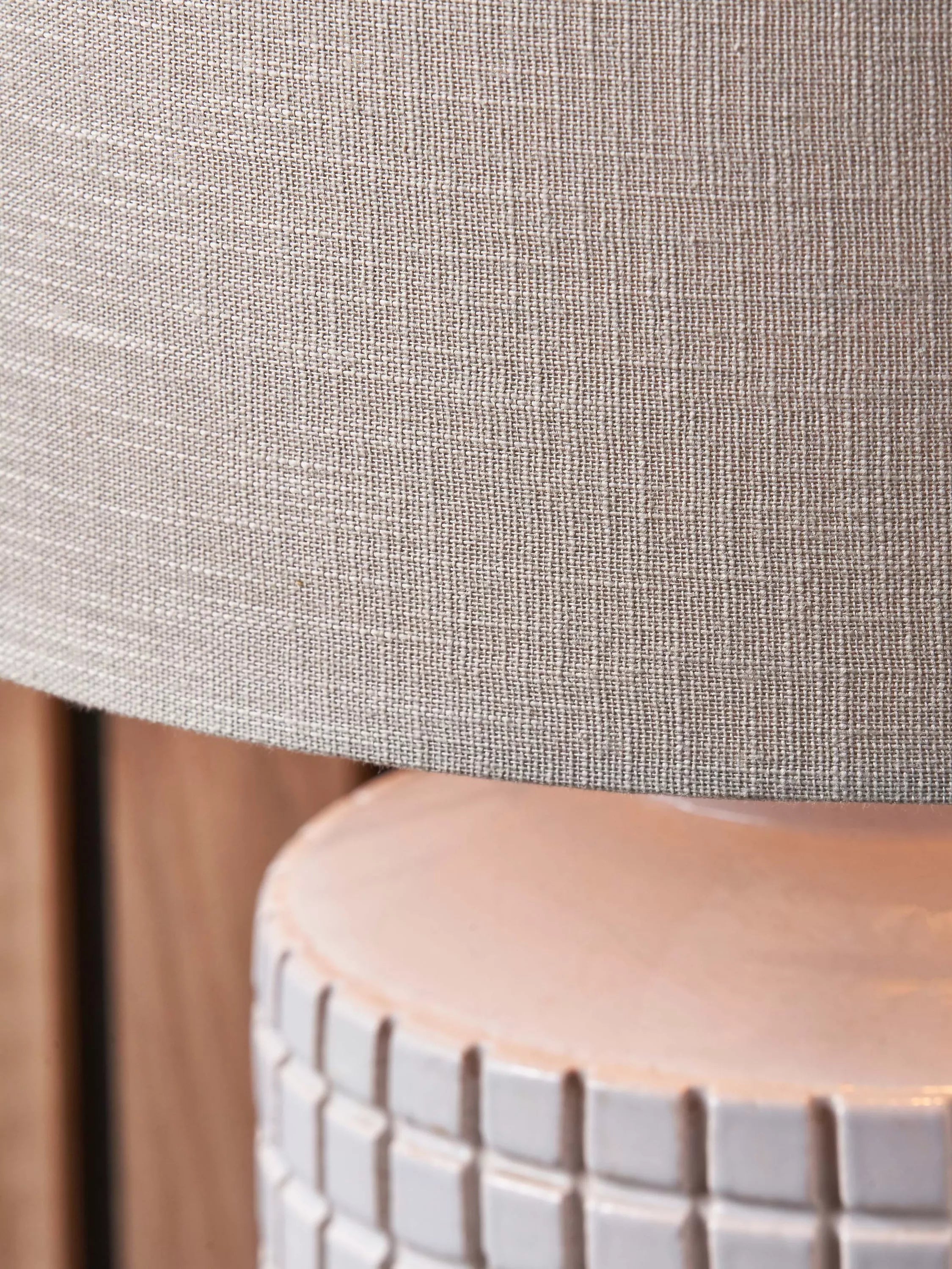 Pacific stoneware lamp white 52cm - British product