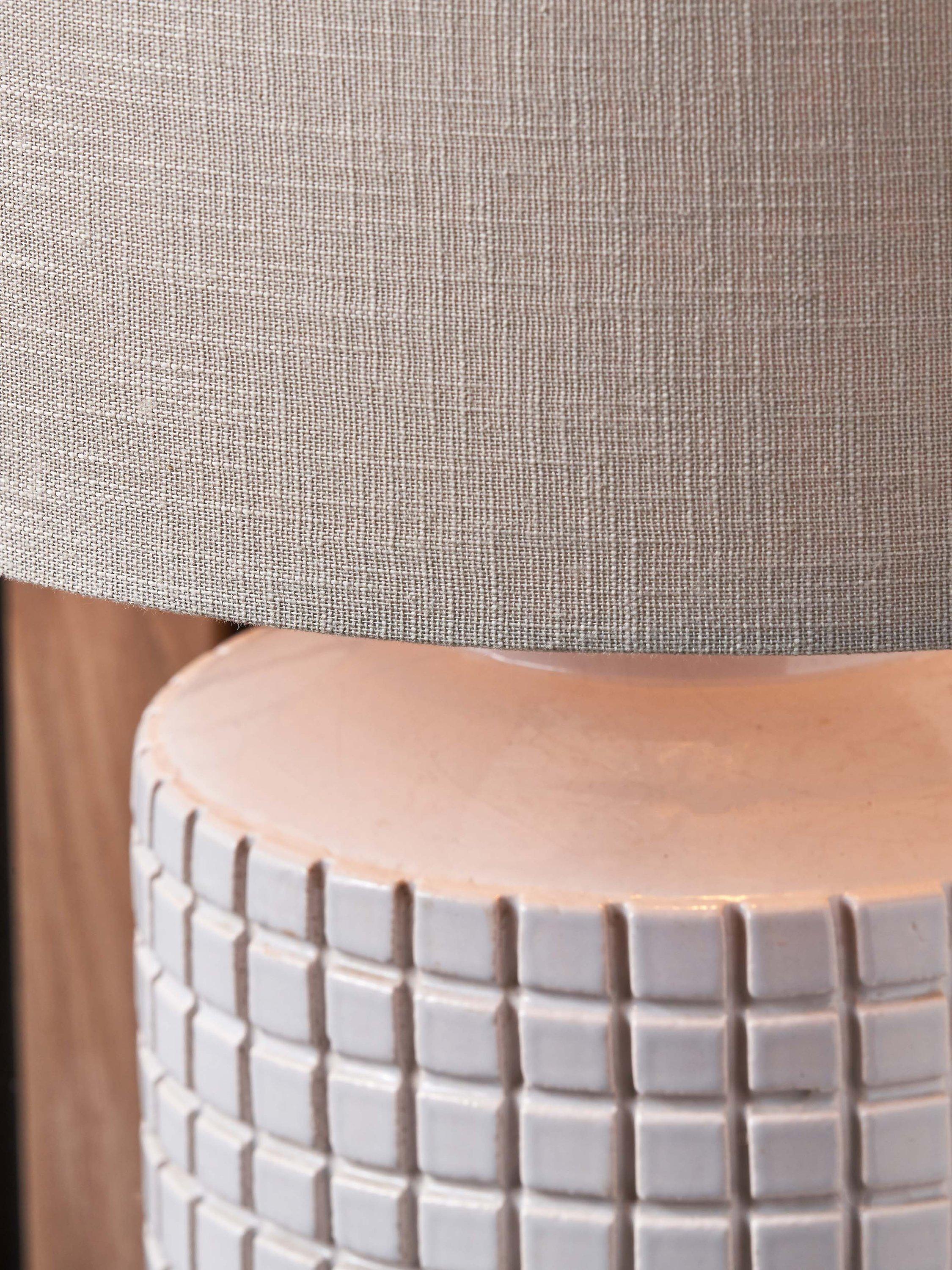 Pacific stoneware lamp white 52cm - British product
