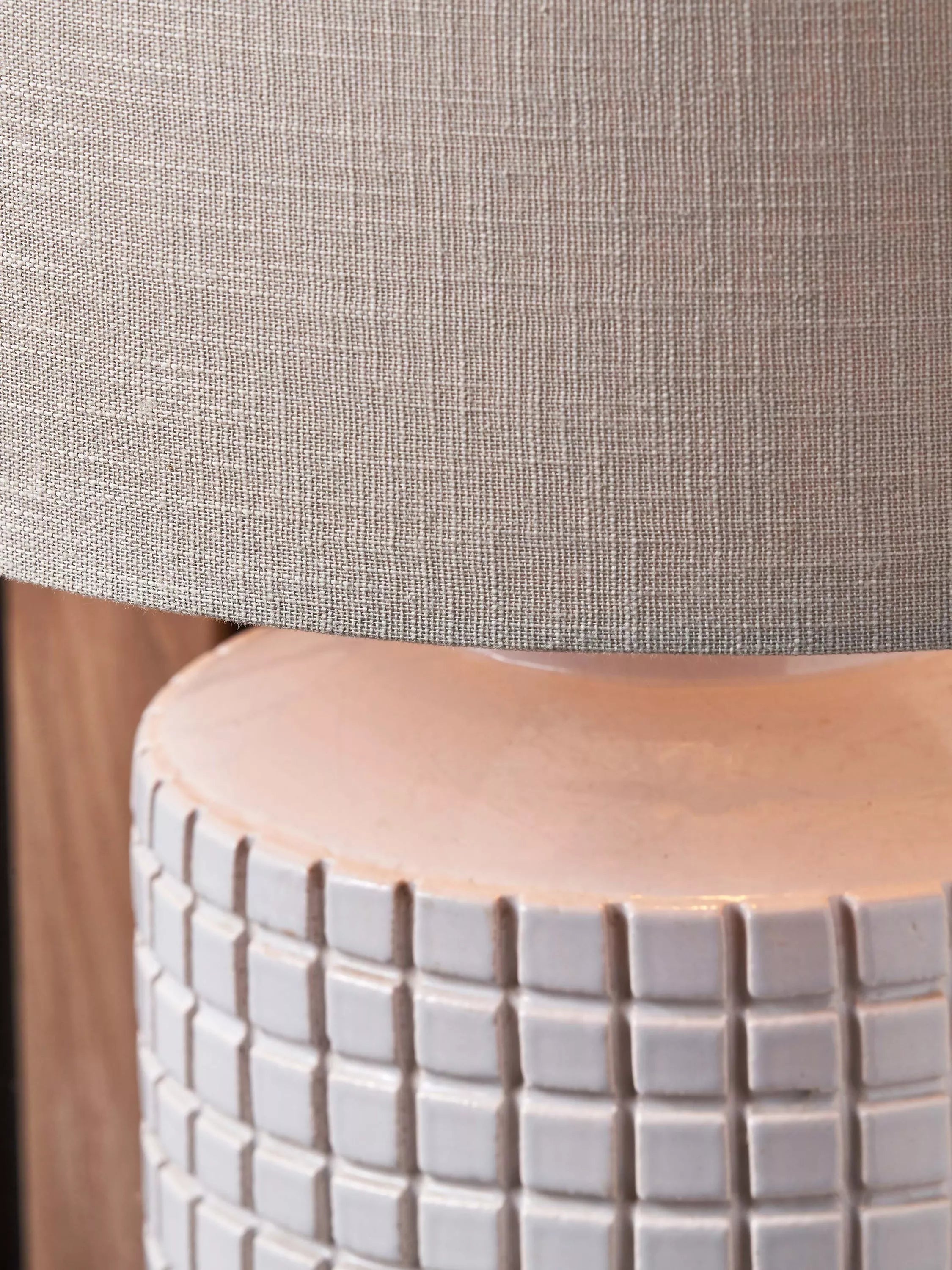 Pacific stoneware lamp white 52cm - British product