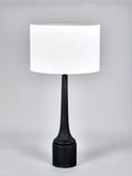 Pacific Marin black wooden table lamp large, imported from the UK