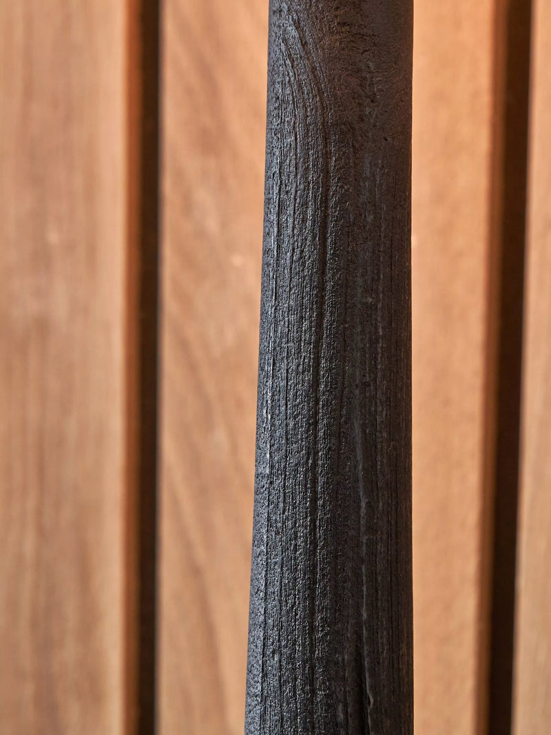 Pacific Marin black wooden table lamp large, imported from the UK
