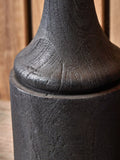 Pacific Marin black wooden table lamp large, imported from the UK