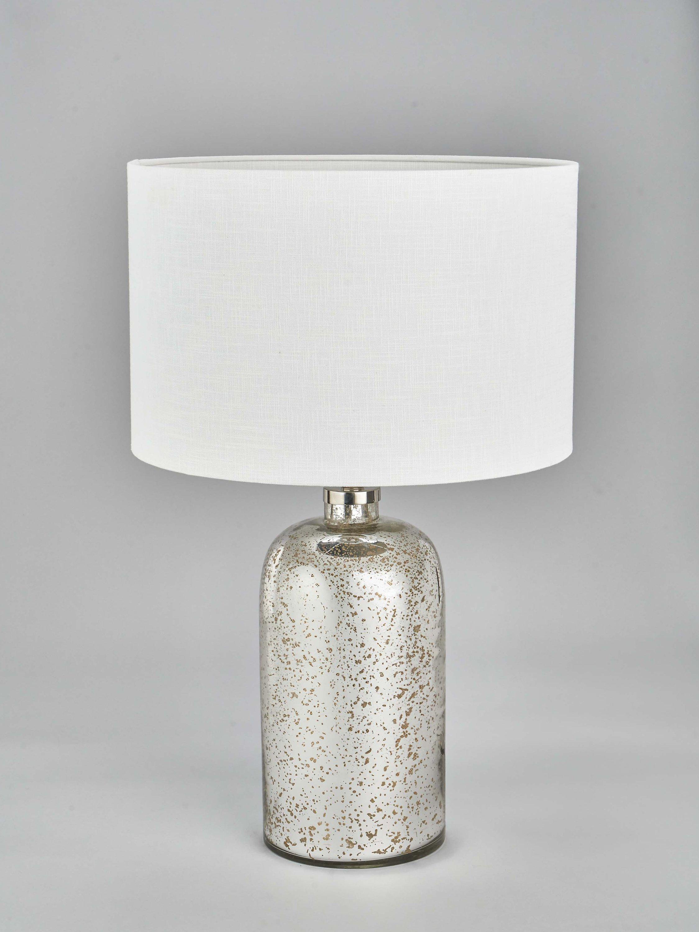 Pacific Ophelia mercury glass table lamp medium size, imported from the UK
