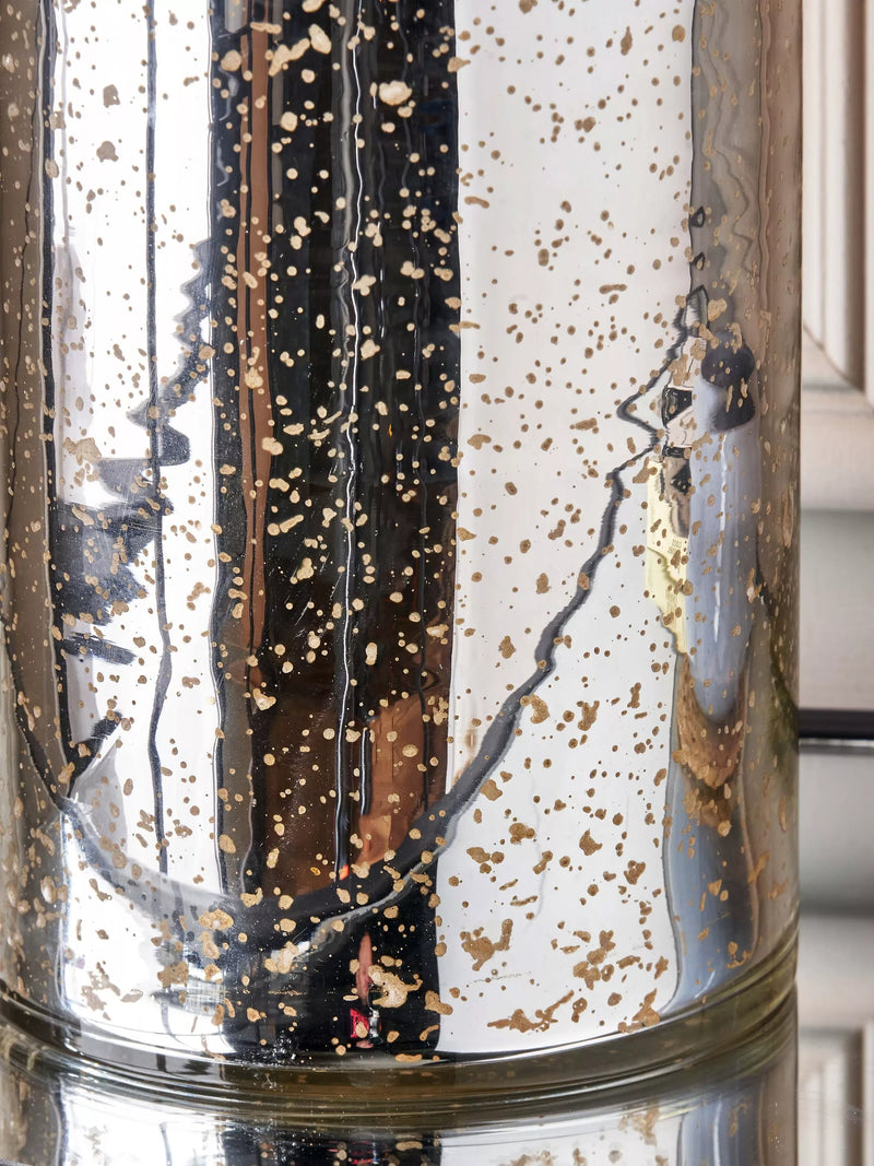 Pacific Ophelia mercury glass table lamp medium size, imported from the UK