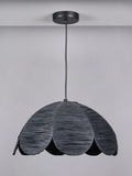Pacific black raffia pendant ceiling light (British brand)