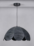 Pacific black raffia pendant ceiling light (British brand)