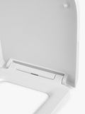 John Lewis Soft Square Easy-Fix toilet seat white, imported from the UK
