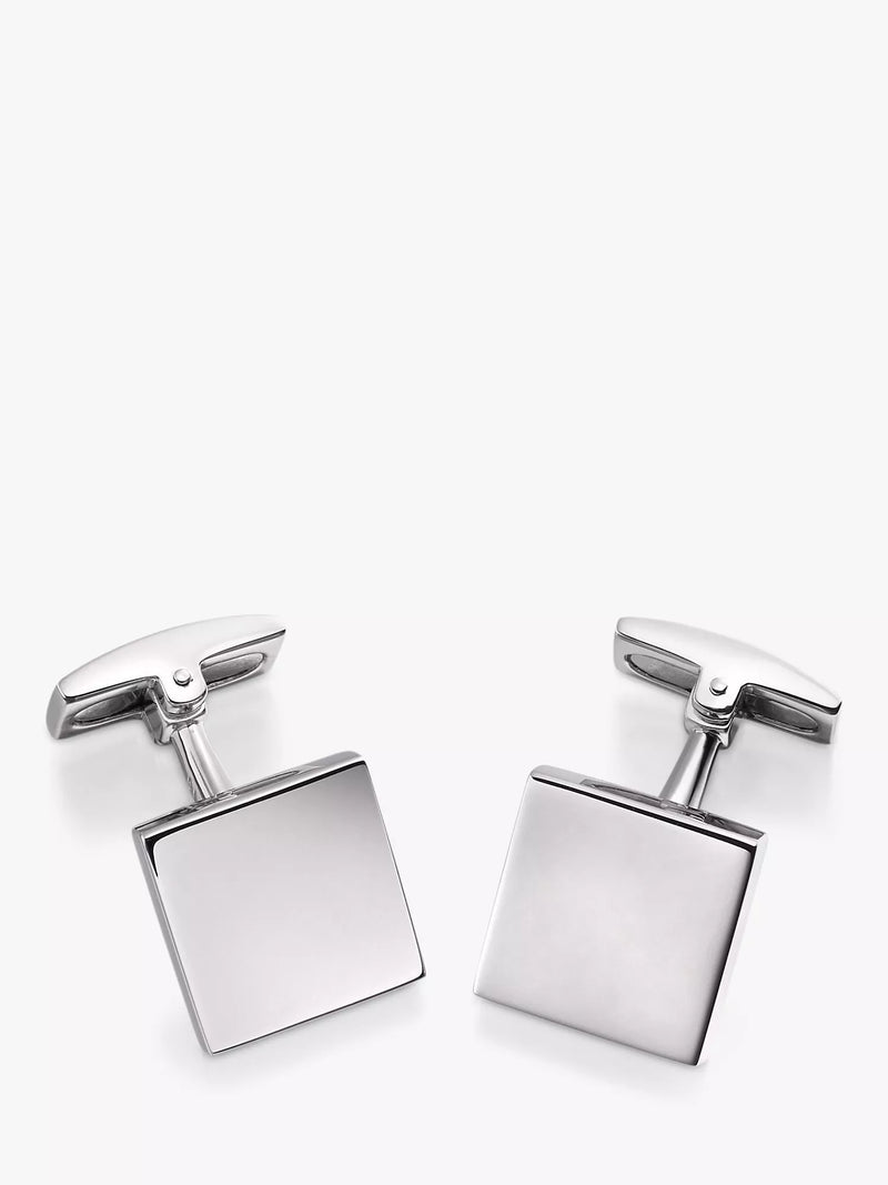 Hoxton London sterling silver square cufflinks, UK version