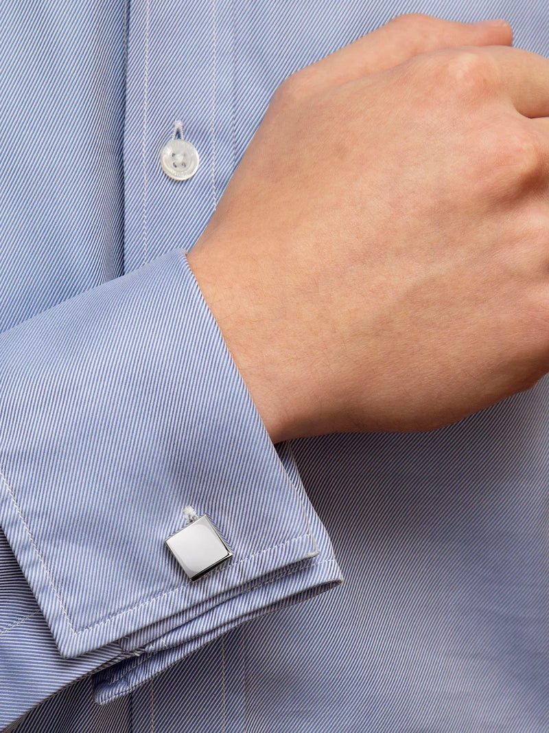 Hoxton London sterling silver square cufflinks, UK version