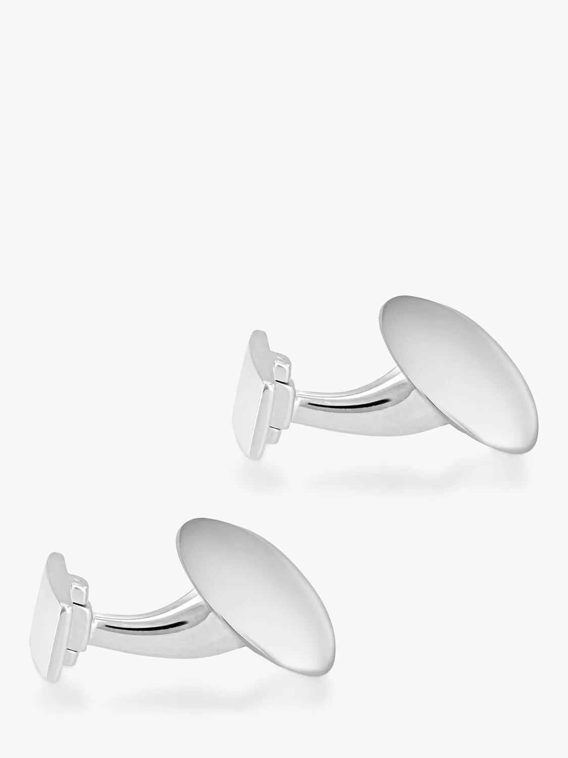 Hoxton London silver domed round cufflinks, UK version