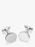 Hoxton London oval sterling silver cufflinks, UK version