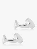 Hoxton London oval sterling silver cufflinks, UK version