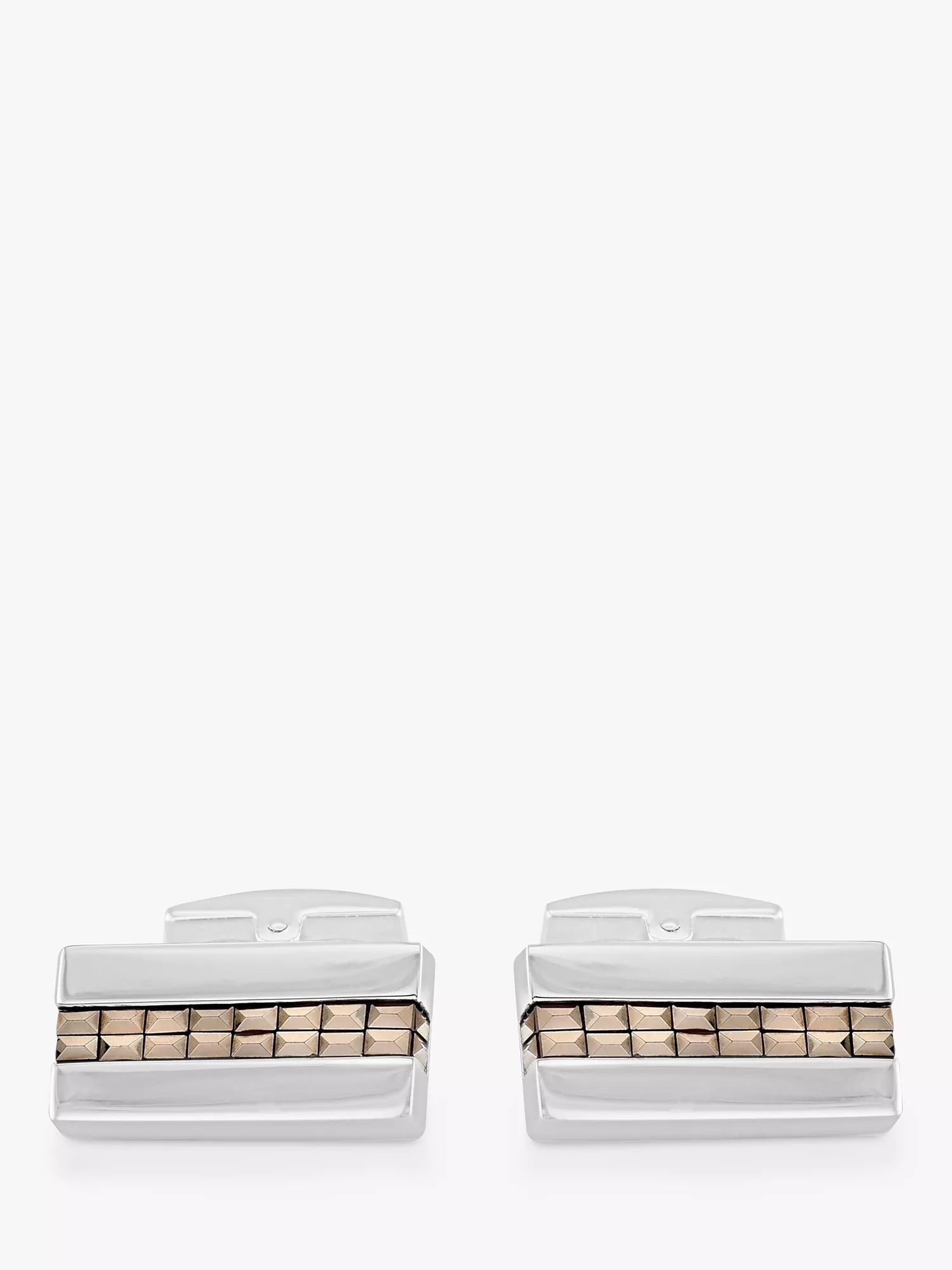 Hoxton London sterling silver marcasite cufflinks rectangle (British brand)