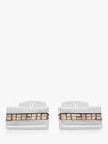 Hoxton London sterling silver marcasite cufflinks rectangle (British brand)