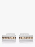 Hoxton London sterling silver marcasite cufflinks rectangle (British brand)