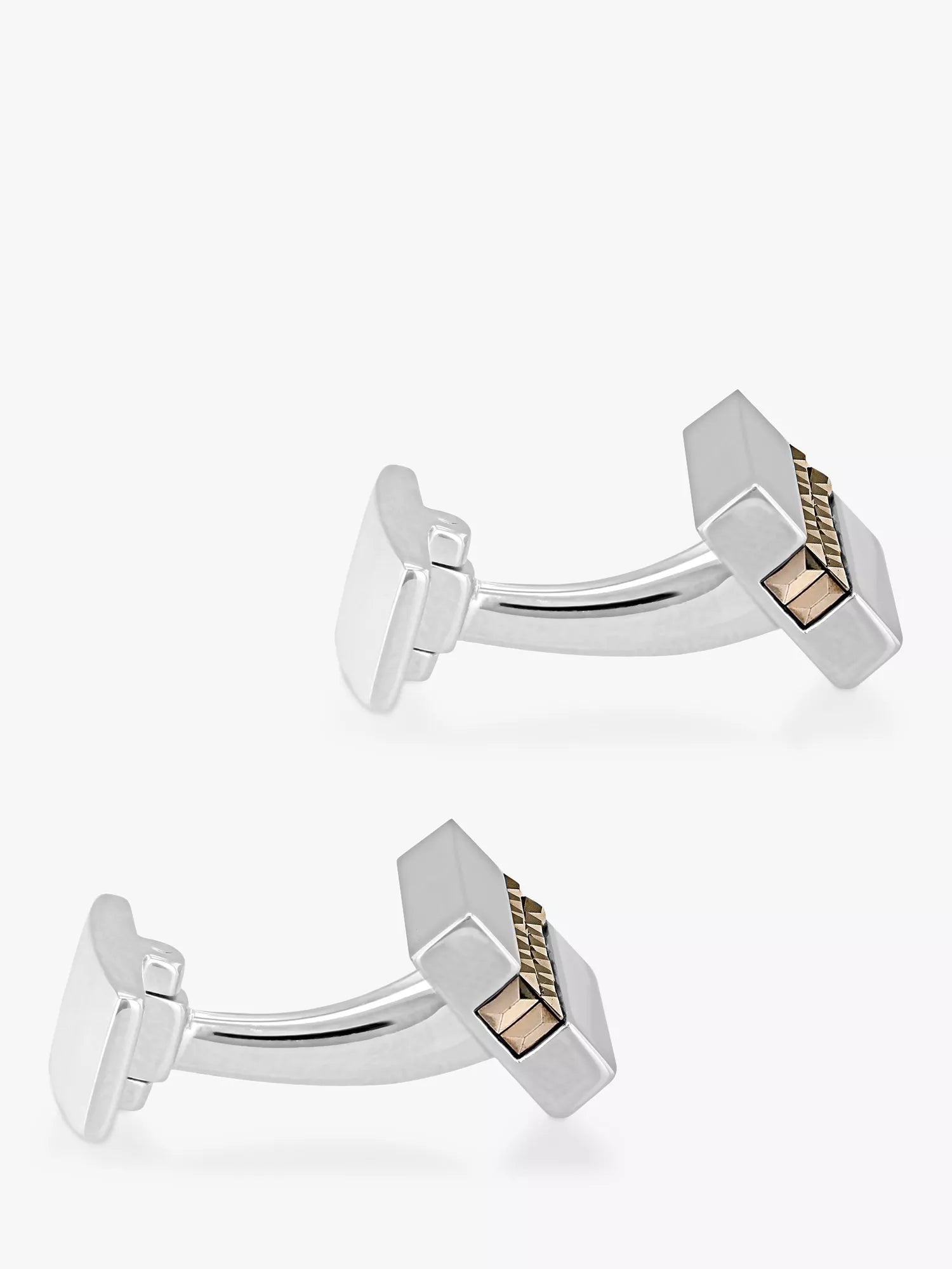 Hoxton London sterling silver marcasite cufflinks rectangle (British brand)