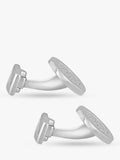 Hoxton London round cubic zirconia cufflinks, UK version