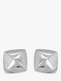 Hoxton London silver pyramid square cufflinks, UK version