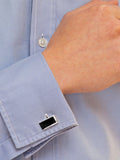 Hoxton London sterling silver onyx cufflinks, imported from the UK