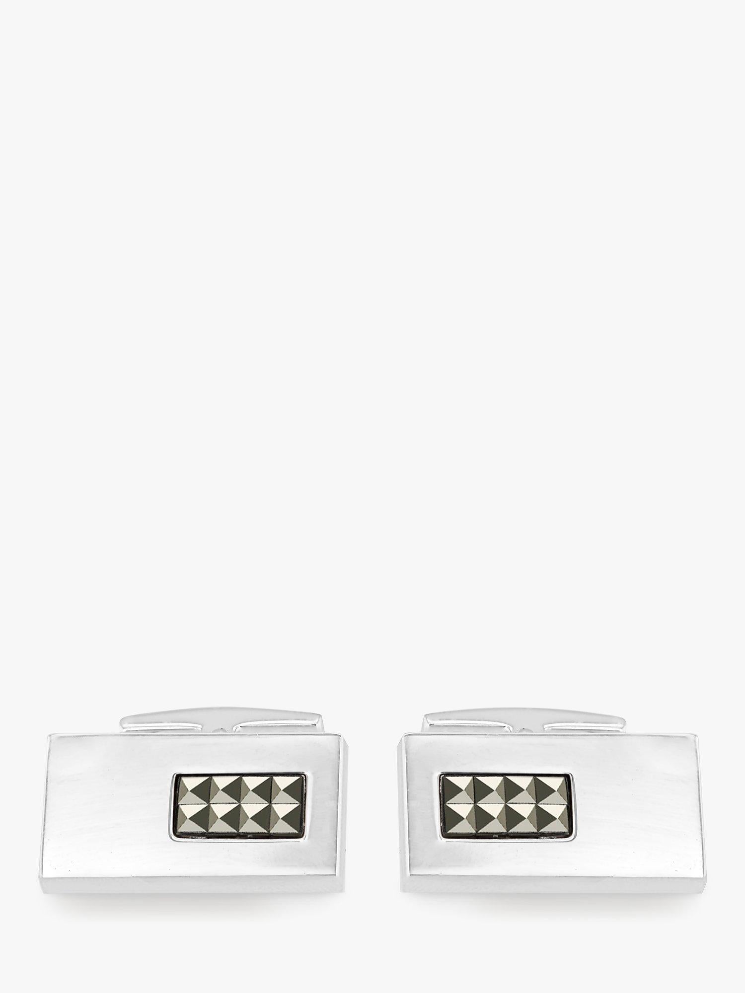 Hoxton London pyramid marcasite cufflinks 1x2cm - British product