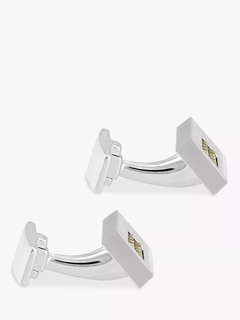 Hoxton London pyramid marcasite cufflinks 1x2cm - British product
