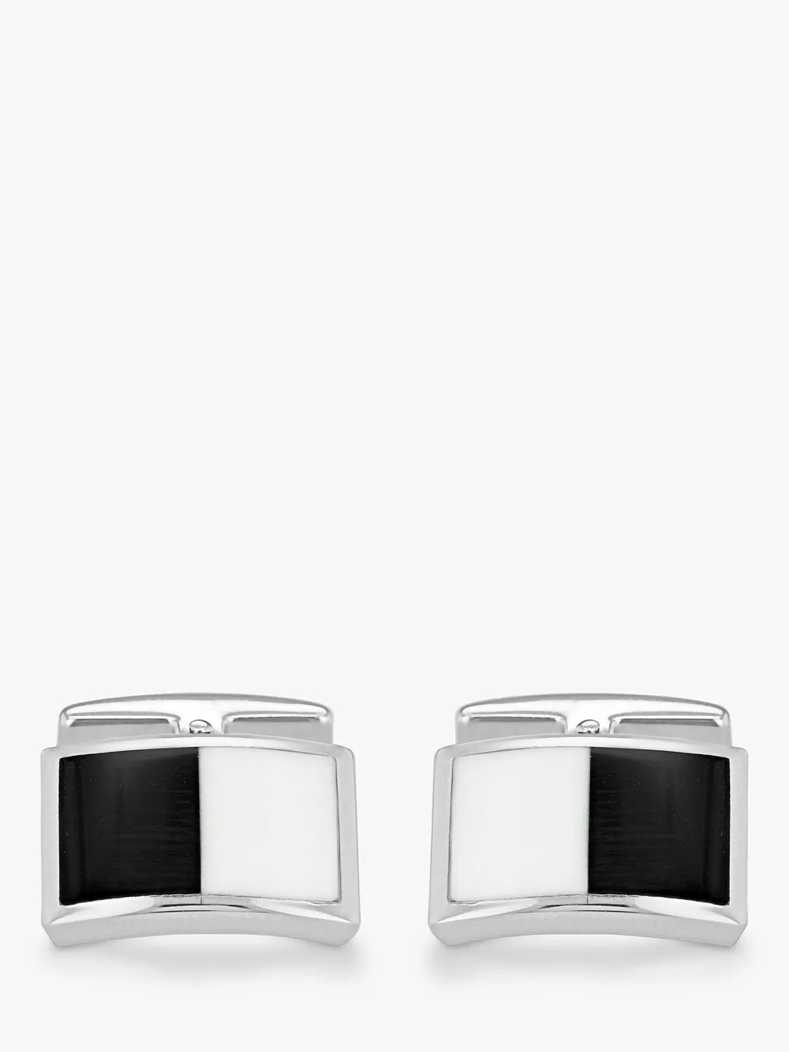 Hoxton London silver and multi agate cufflinks - British product