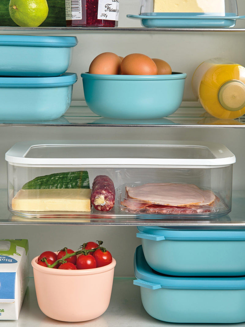Mepal Cirqula large rectangular food storage bowl 2L, imported from the UK