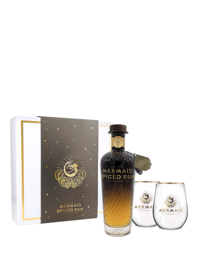 Isle of Wight Distillery Mermaid Spiced Rum Gift Set 70cl