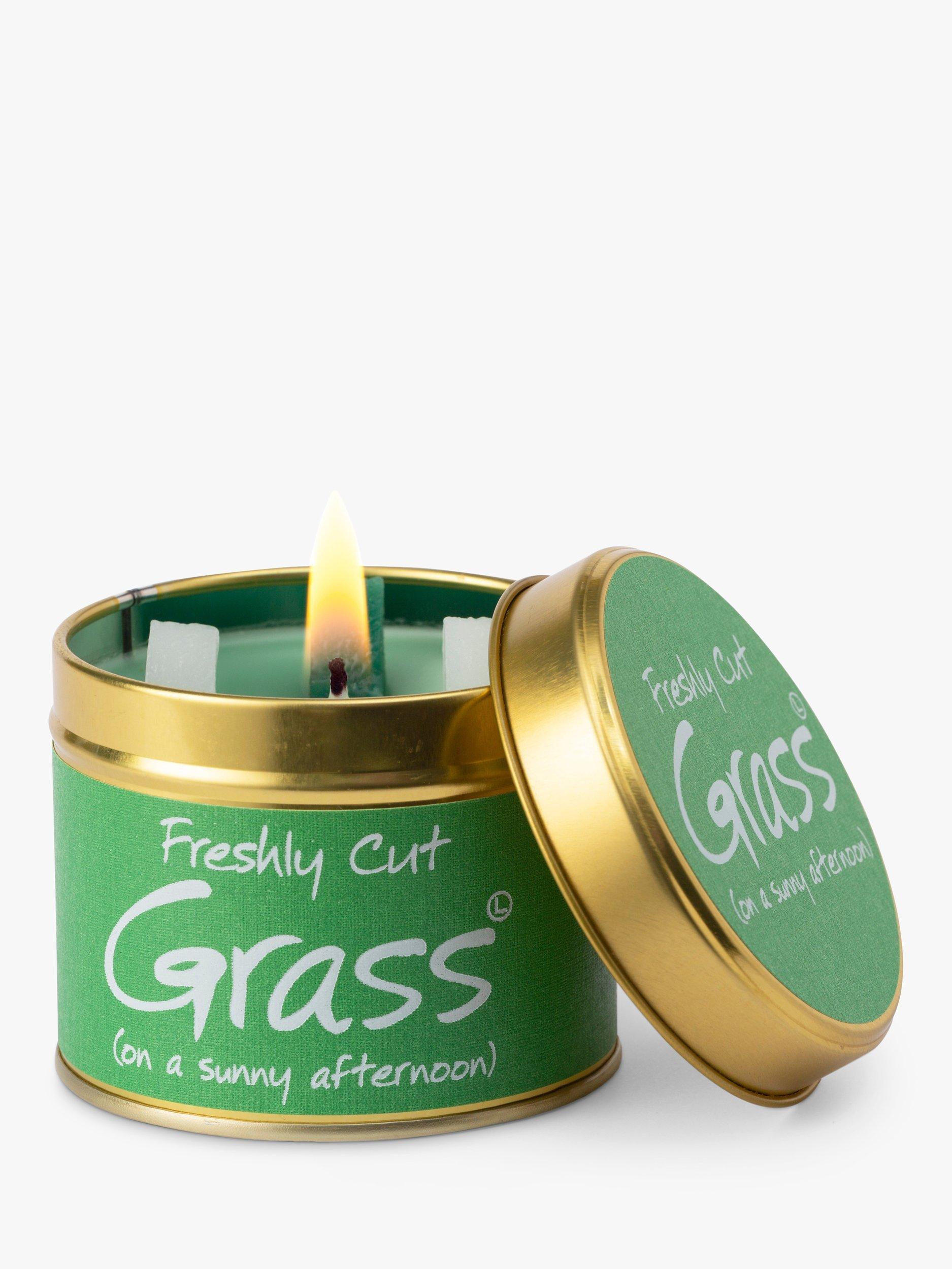 Tin Scented Candle with Freshly Cut Grass Scent 250g