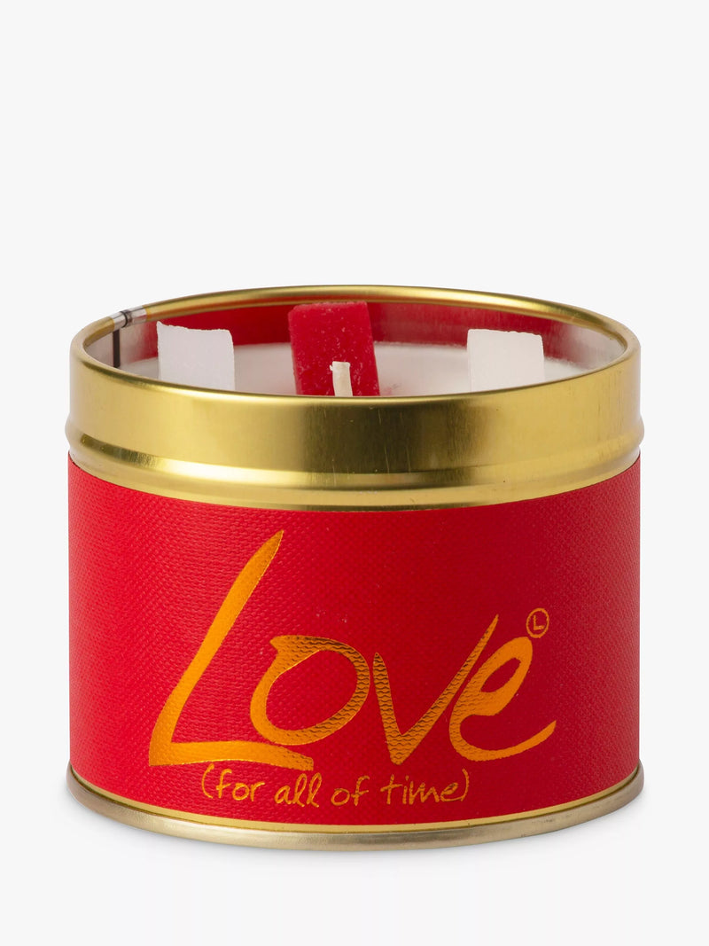 Lily-flame Love Tin scented candle 230g, UK version