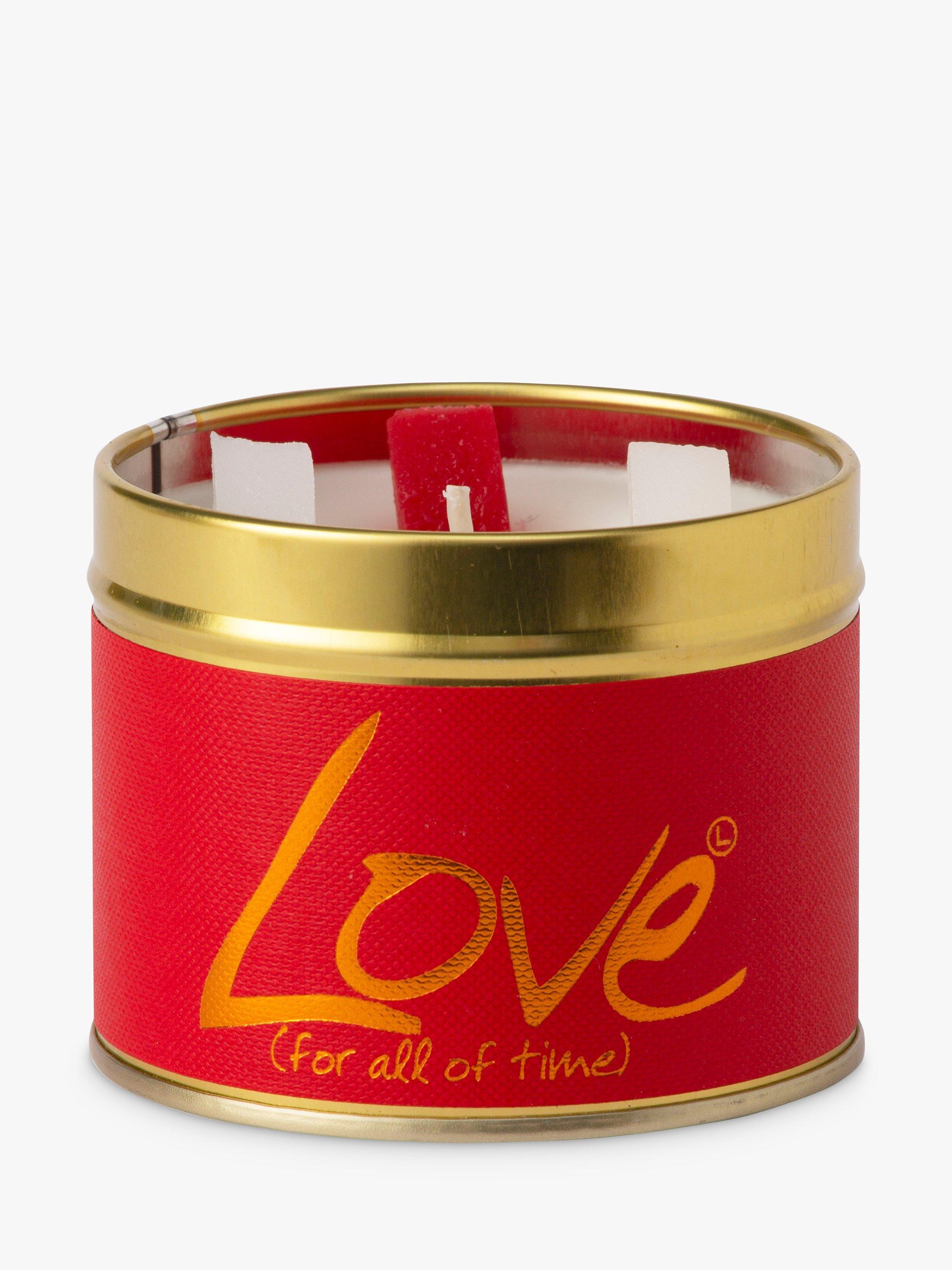 Lily-flame Love Tin scented candle 230g, UK version
