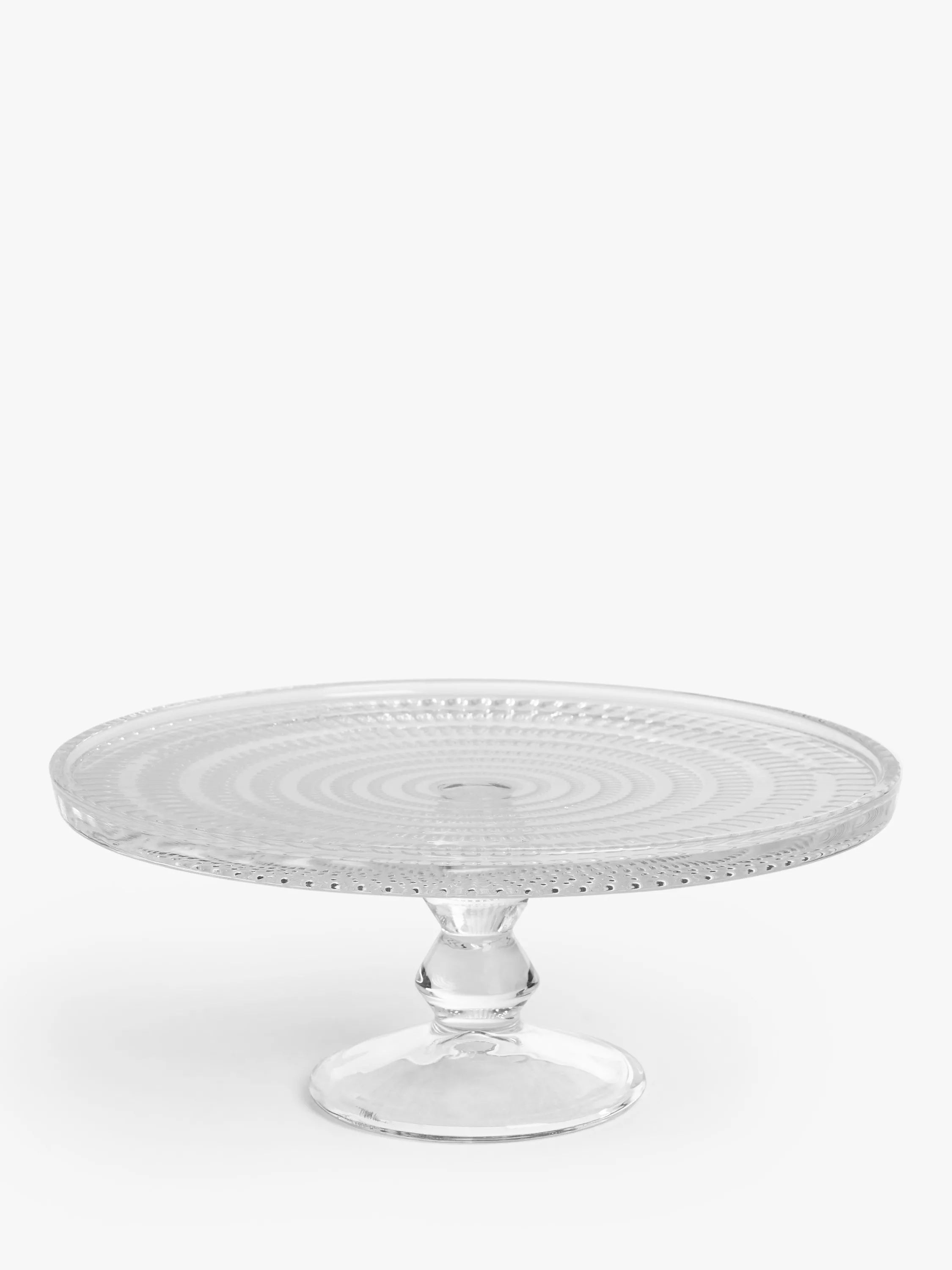 John Lewis Ava glass cake stand 25cm, imported from the UK