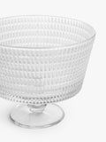 John Lewis Ava Footed Glass Trifle Bowl, 20m, Clear