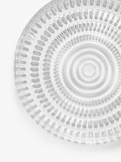 Assiette à gâteau en verre à motif géométrique texturé, 18cm, transparent John Lewis - Acheter en ligne chez McGrocer