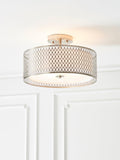 Bay Lighting Josette Deckenleuchte mit kurzem Baldachin, 43cm Durchmesser, UK-Version