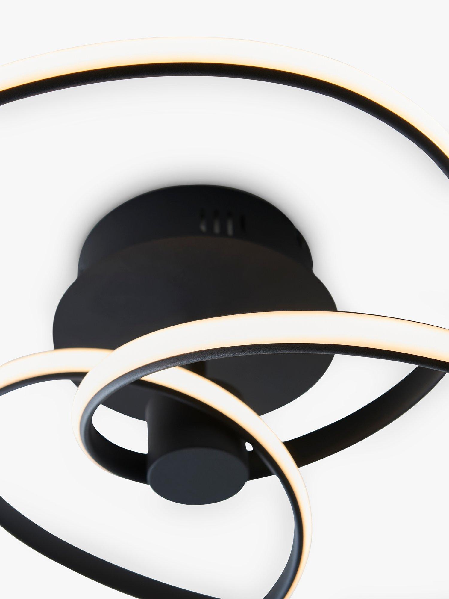 Bay Lighting ceiling light black semi flush 42W LED, UK version