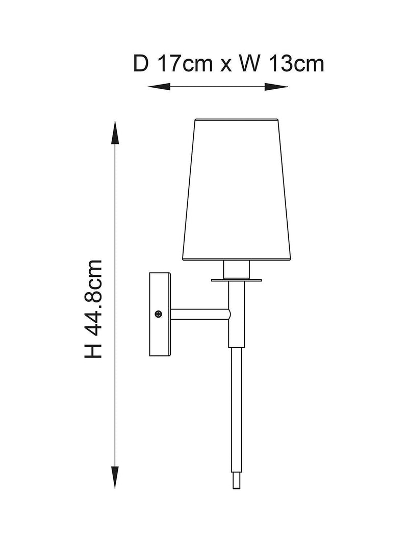 Applique murale Bay Lighting Louis Long Line - produit britannique