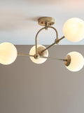 Bay Lighting Tosca gold semi flush ceiling light (British brand)