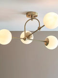 Bay Lighting Tosca gold semi flush ceiling light (British brand)